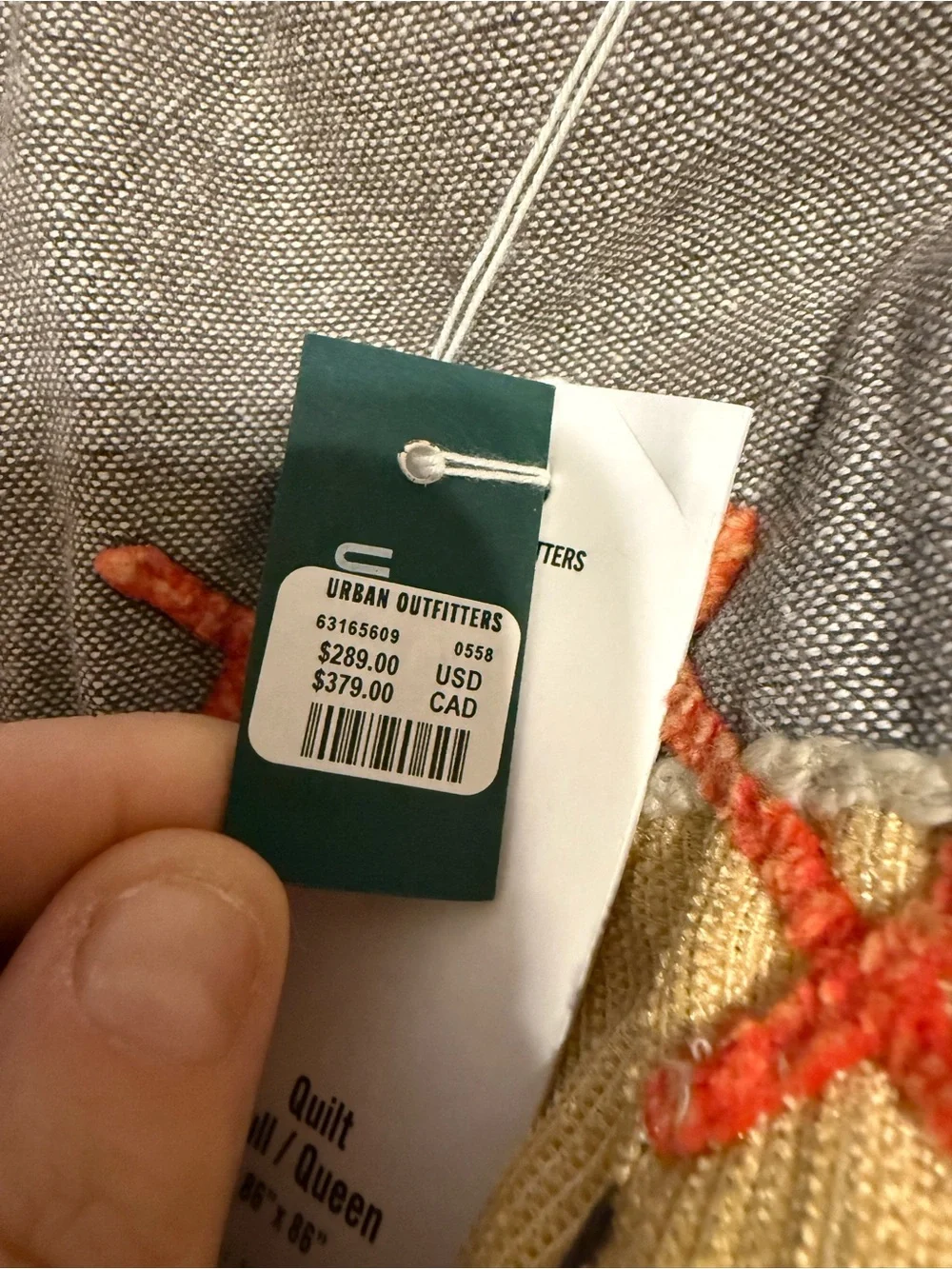 NWT Urban Renewal Camryn Embroidered Quilt